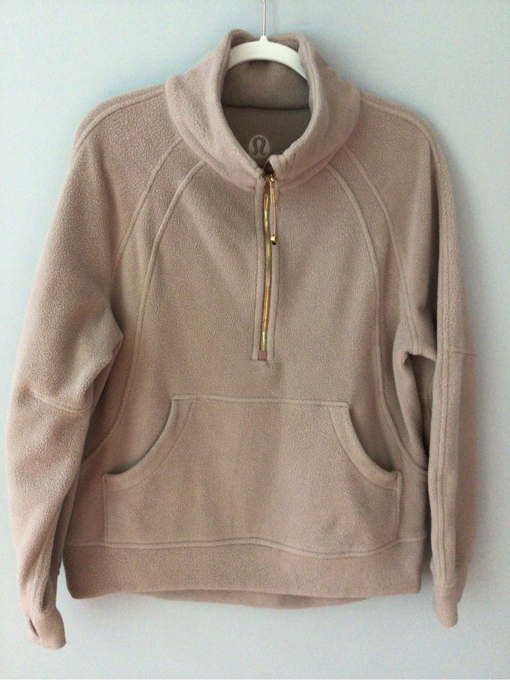 Lululemon Scuba Tumbled Fleece Twilight Rose Funnel-Neck Half Zip M/L